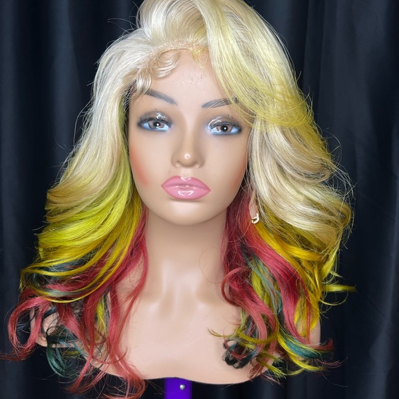 Vibrant Multicolor Wig for Women